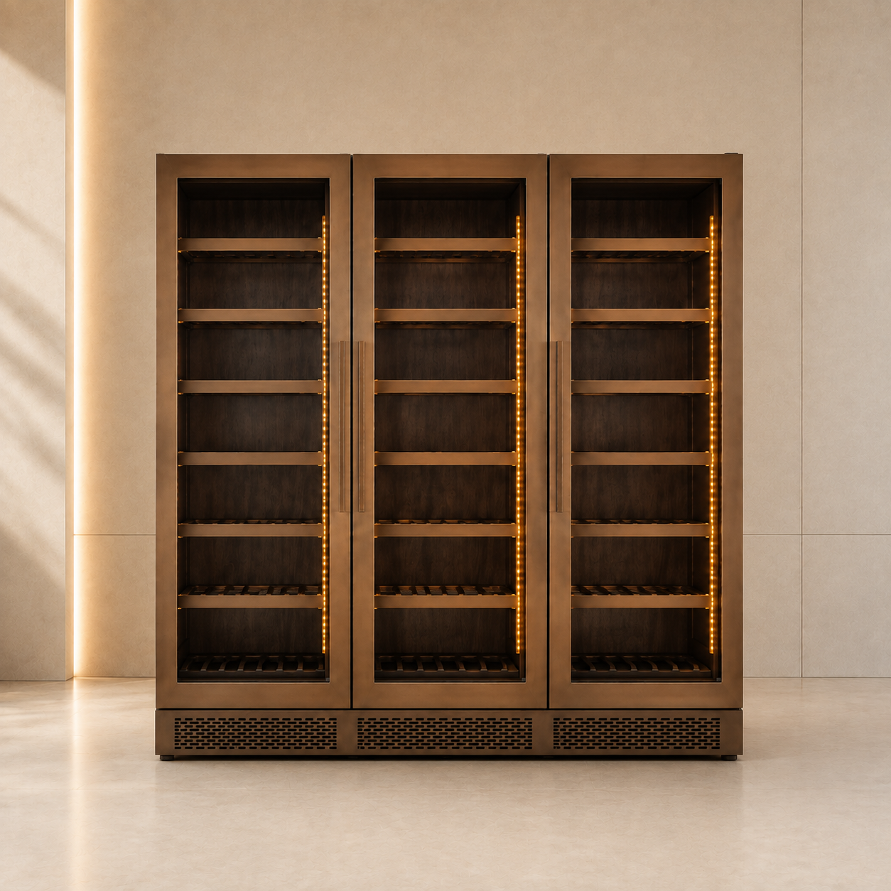 Bronze Display Wine Cabinet