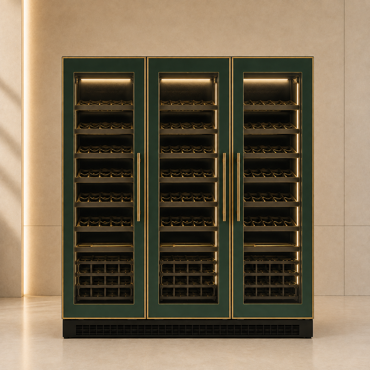 Three-Door Wine Cabinet